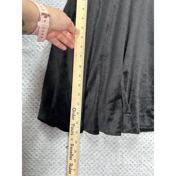 Dollie & Me Dress Girls 6X Black White Collar A Line Silver Belt Crepe Top - Picture 11 of 11